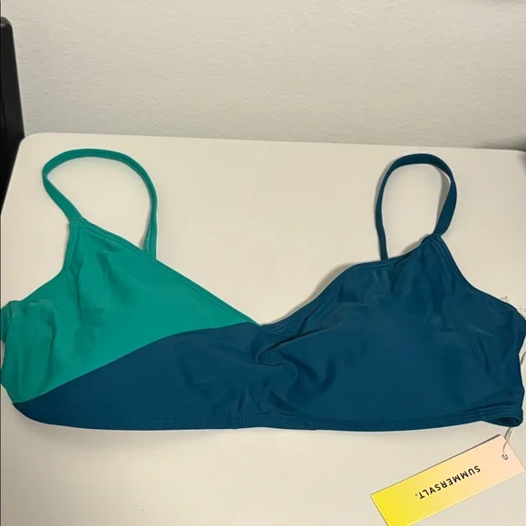 NWT [Summersalt] Marina Bikini Swim Top Seaglass & Seaweed Womens Multiple Sizes - Picture 9 of 15